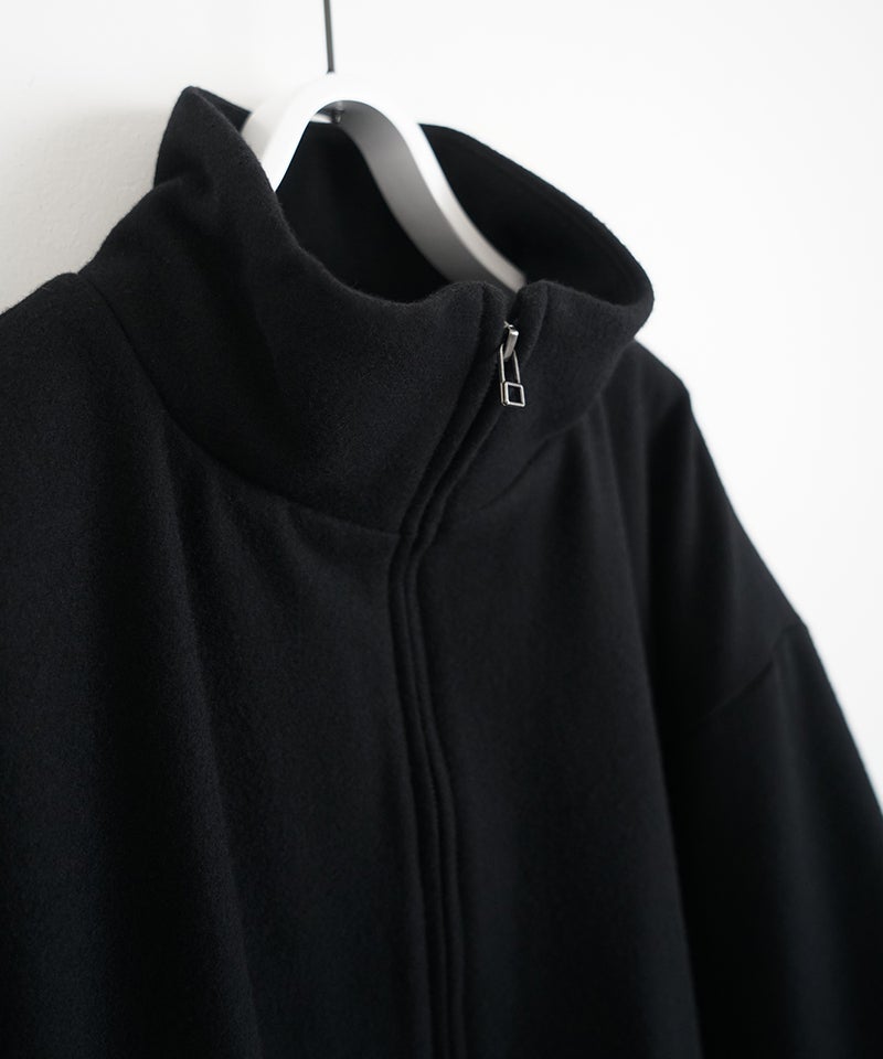 VUm stand collar flight coat MELTON WOOL / BLACK] vu-cot-004