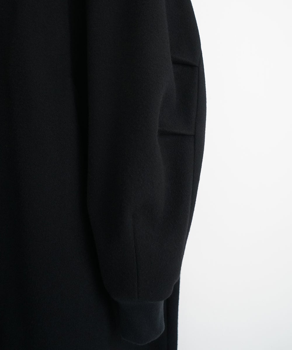 VUm stand collar flight coat MELTON WOOL / BLACK] vu-cot-004
