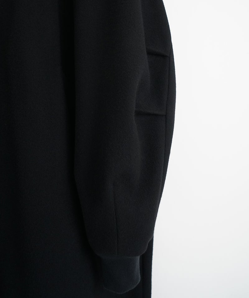 VUm stand collar flight coat MELTON WOOL / BLACK] vu-cot-004