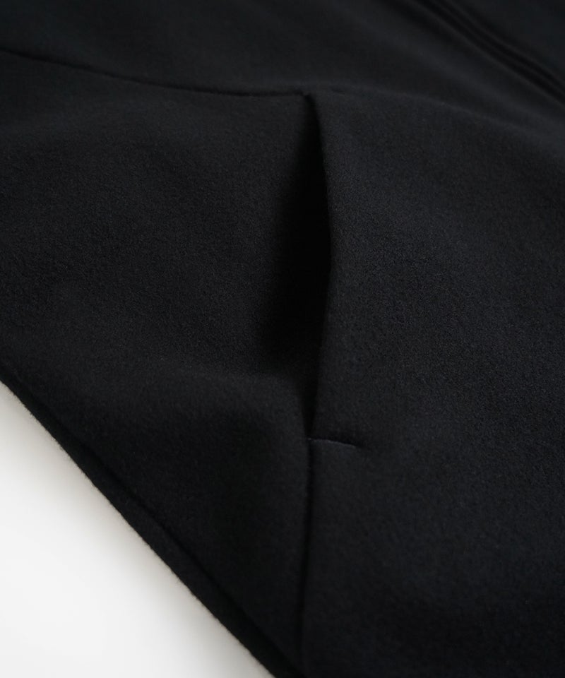 VUm stand collar flight coat MELTON WOOL / BLACK] vu-cot-004