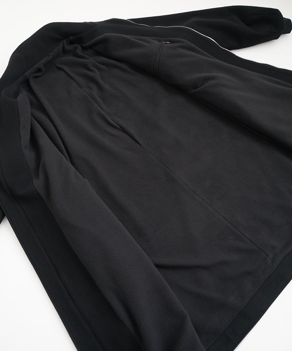 VUm stand collar flight coat MELTON WOOL / BLACK] vu-cot-004
