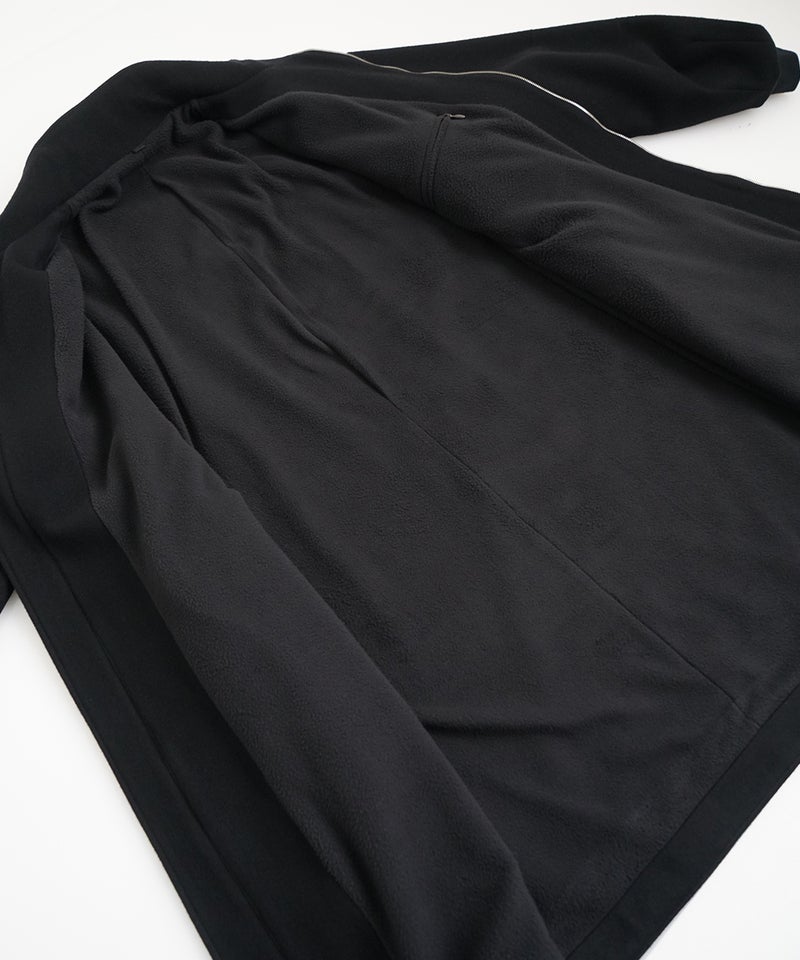 VUm stand collar flight coat MELTON WOOL / BLACK] vu-cot-004