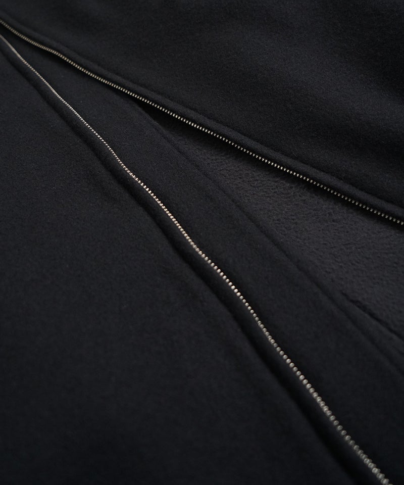 VUm stand collar flight coat MELTON WOOL / BLACK] vu-cot-004