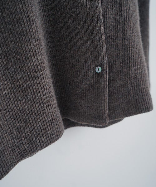 Mochiモチlib knit vest [ma26kn-02/dark mocha]