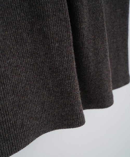  Mochiモチlib knit vest [ma26kn-02/dark mocha]