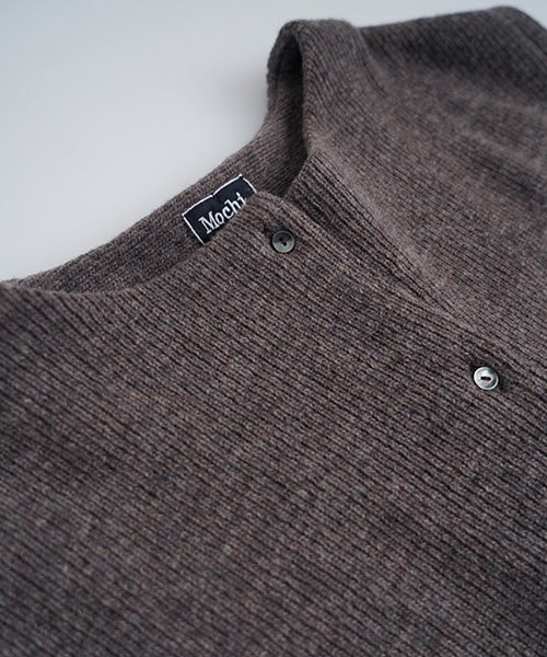  Mochiモチlib knit vest [ma26kn-02/dark mocha]