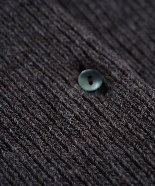  Mochiモチlib knit vest [ma26kn-02/dark mocha]