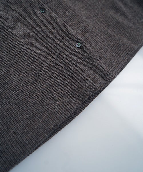  Mochiモチlib knit vest [ma26kn-02/dark mocha]