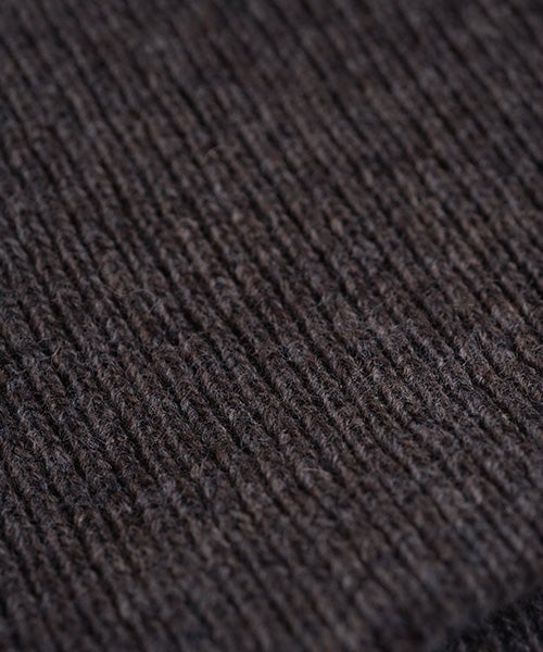  Mochiモチlib knit vest [ma26kn-02/dark mocha]