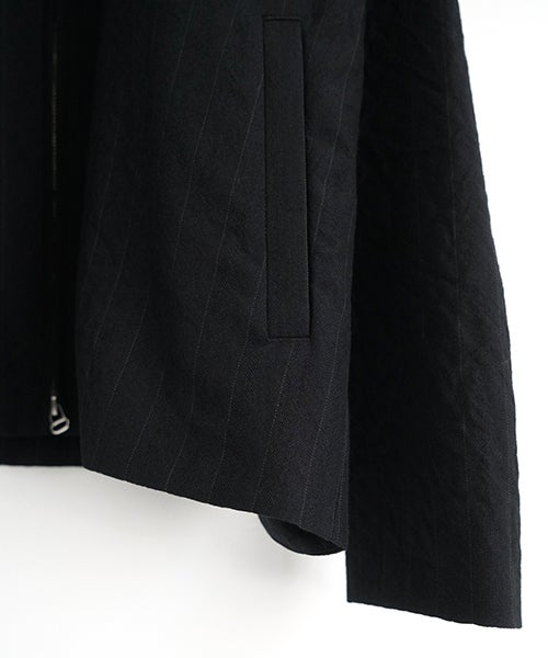 YOKO SAKAMOTOヨーコサカモトZIP BLOUSON　BLACK YS - 26AW - 15　