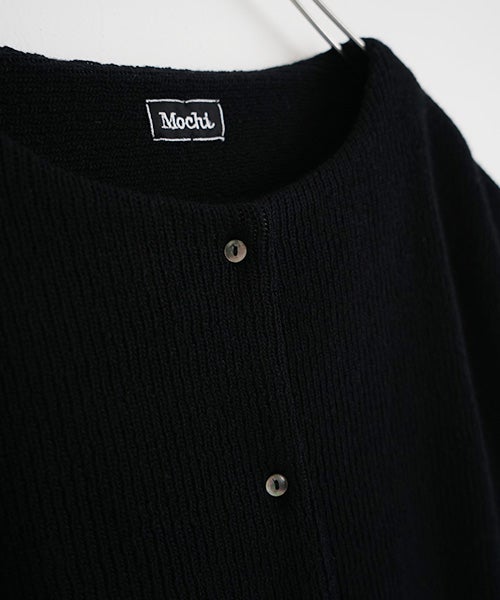  Mochiモチlib knit vest [ma26kn-02/black]