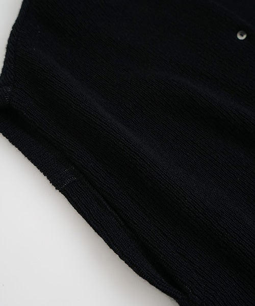  Mochiモチlib knit vest [ma26kn-02/black]