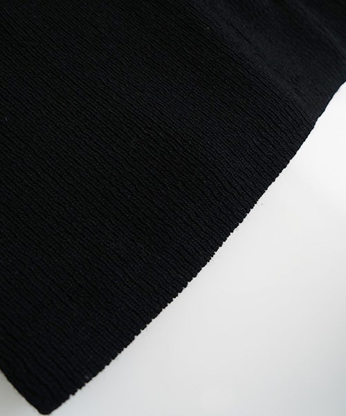  Mochiモチlib knit vest [ma26kn-02/black]