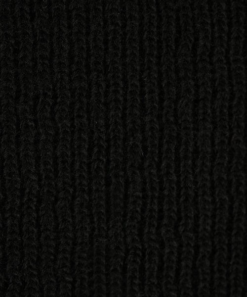  Mochiモチlib knit vest [ma26kn-02/black]