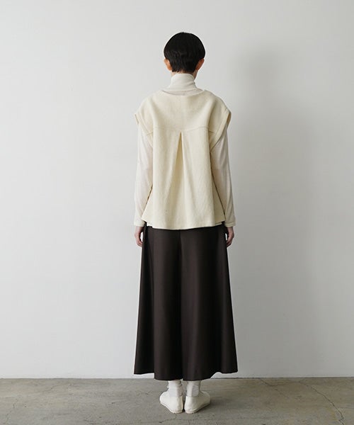 Mochiモチlib knit vest [ma26kn-02/off white]