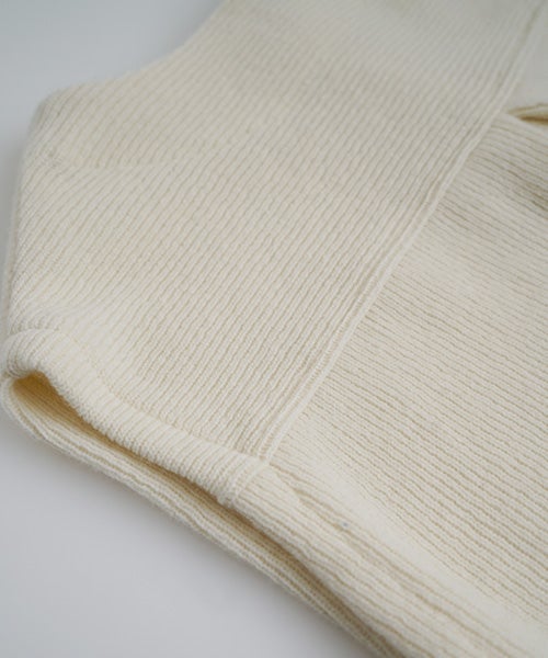 Mochiモチlib knit vest [ma26kn-02/off white]