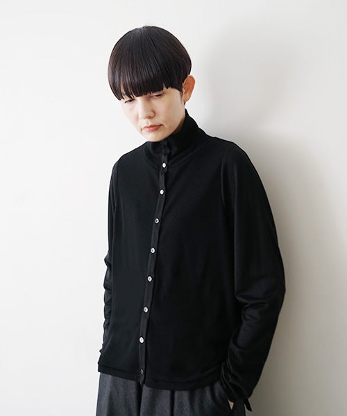 Mochiモチfront lib knit [black/ma26-kn-01 ] 