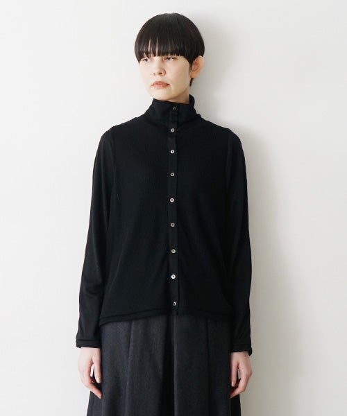Mochiモチfront lib knit [black/ma26-kn-01 ] 
