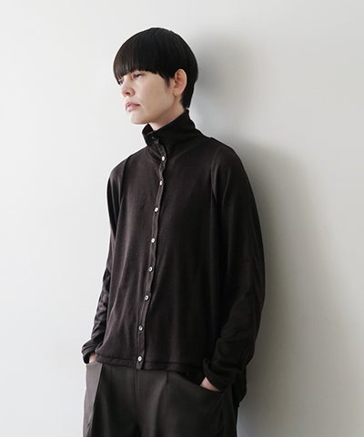  Mochiモチfront lib knit [dark mocha/ma26-kn-01 ] 