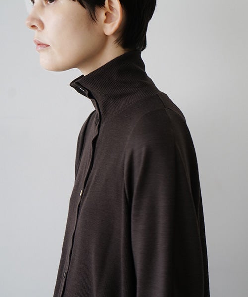  Mochiモチfront lib knit [dark mocha/ma26-kn-01 ] 