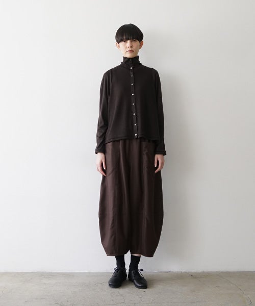  Mochiモチfront lib knit [dark mocha/ma26-kn-01 ] 
