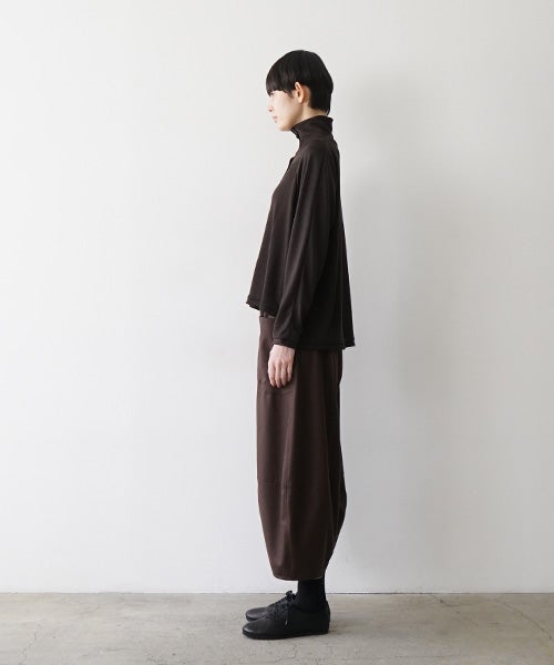  Mochiモチfront lib knit [dark mocha/ma26-kn-01 ] 