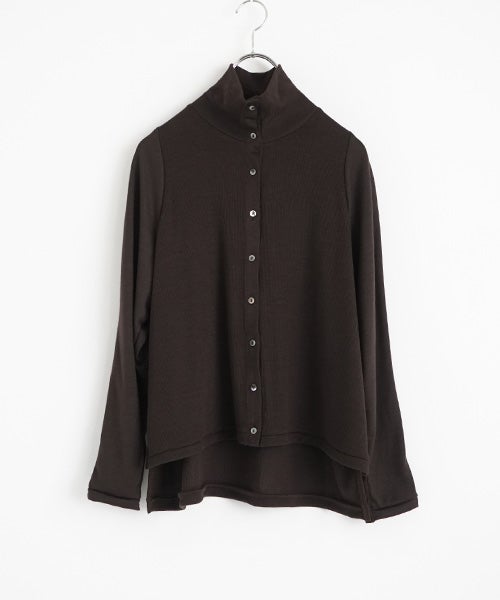 Mochiモチfront lib knit [dark mocha/ma26-kn-01 ] 