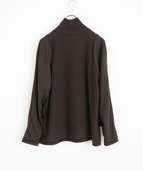  Mochiモチfront lib knit [dark mocha/ma26-kn-01 ] 