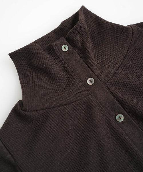  Mochiモチfront lib knit [dark mocha/ma26-kn-01 ] 