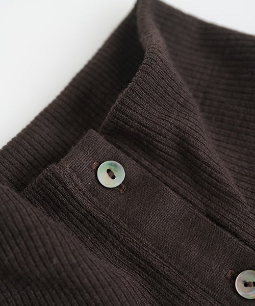  Mochiモチfront lib knit [dark mocha/ma26-kn-01 ] 