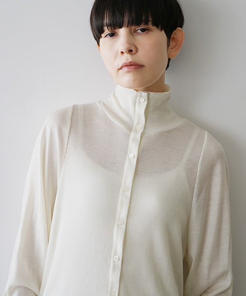 Mochiモチfront lib knit [ off white/ma26-kn-01 ]