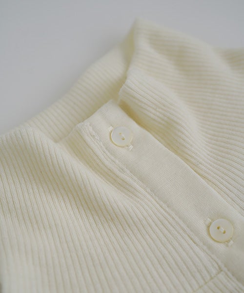 Mochiモチfront lib knit [ off white/ma26-kn-01 ]