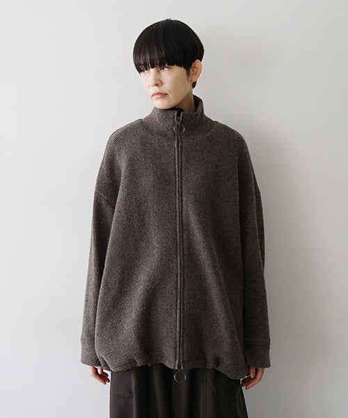 Mochiモチrib knit cardigan [dark mocha/ma26-kn-03] 