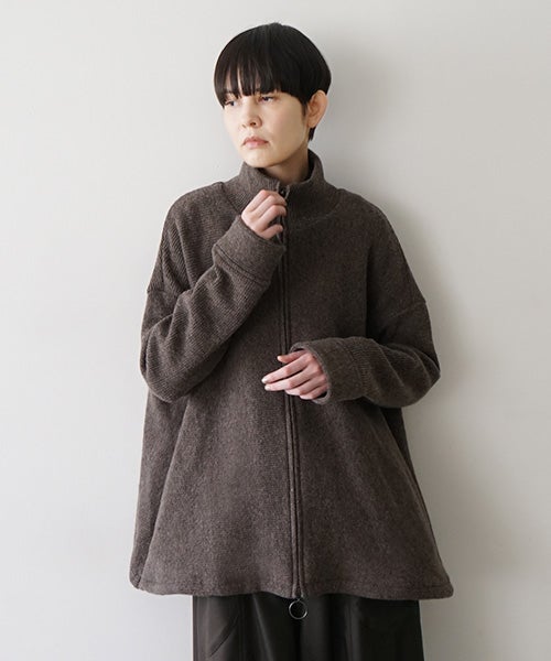 Mochiモチrib knit cardigan [dark mocha/ma26-kn-03] 