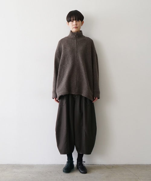 Mochiモチrib knit cardigan [dark mocha/ma26-kn-03] 