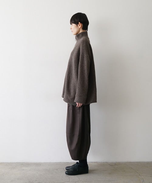 Mochiモチrib knit cardigan [dark mocha/ma26-kn-03] 