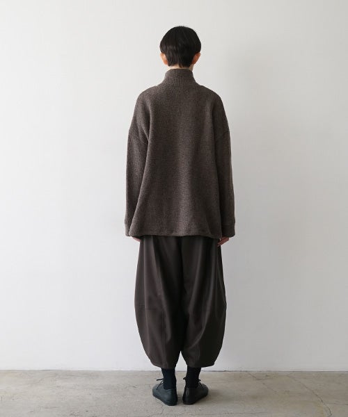 Mochiモチrib knit cardigan [dark mocha/ma26-kn-03] 