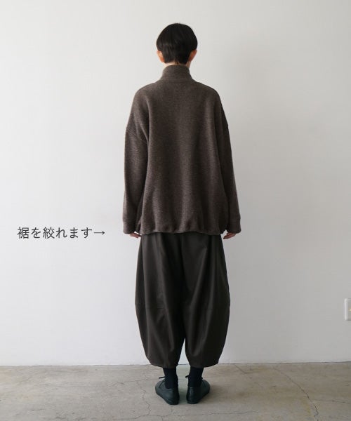Mochiモチrib knit cardigan [dark mocha/ma26-kn-03] 