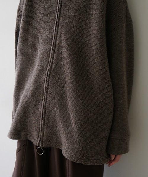 Mochiモチrib knit cardigan [dark mocha/ma26-kn-03] 