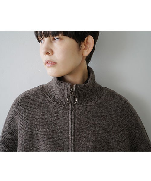 Mochiモチrib knit cardigan [dark mocha/ma26-kn-03] 