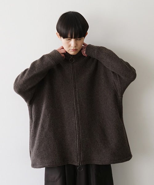 Mochiモチrib knit cardigan [dark mocha/ma26-kn-03] 