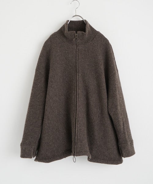 Mochiモチrib knit cardigan [dark mocha/ma26-kn-03] 