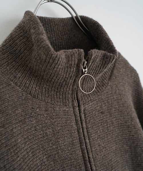 Mochiモチrib knit cardigan [dark mocha/ma26-kn-03] 