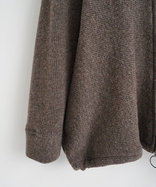 Mochiモチrib knit cardigan [dark mocha/ma26-kn-03] 