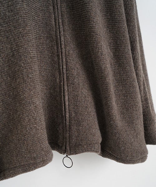 Mochiモチrib knit cardigan [dark mocha/ma26-kn-03] 