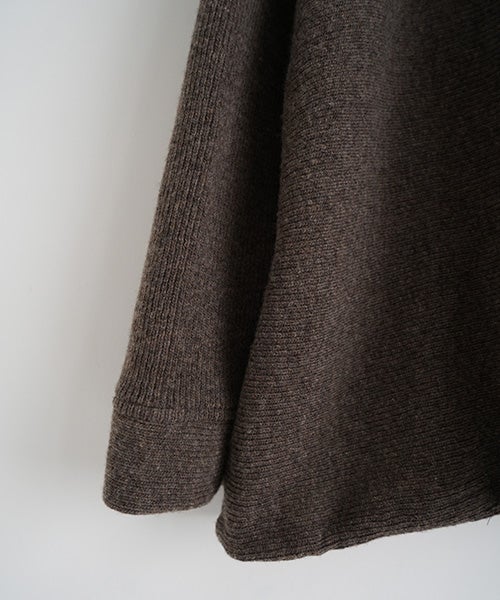 Mochiモチrib knit cardigan [dark mocha/ma26-kn-03] 