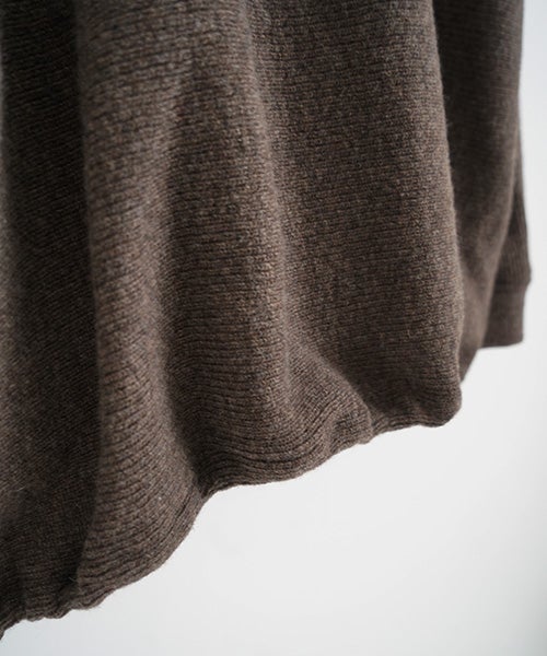 Mochiモチrib knit cardigan [dark mocha/ma26-kn-03] 