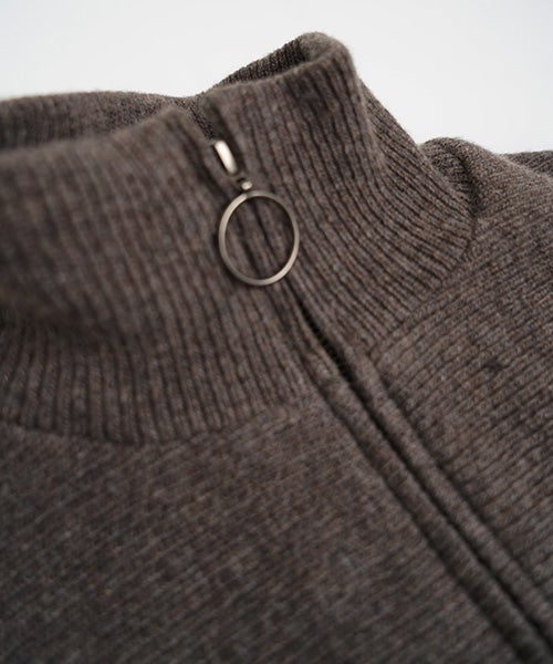 Mochiモチrib knit cardigan [dark mocha/ma26-kn-03] 