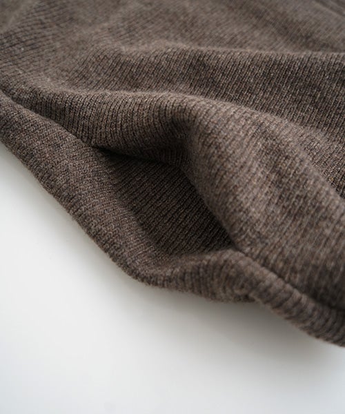 Mochiモチrib knit cardigan [dark mocha/ma26-kn-03] 