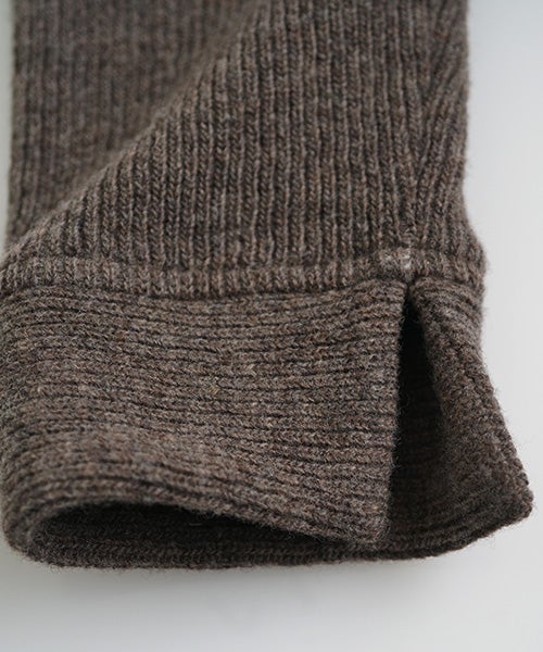 Mochiモチrib knit cardigan [dark mocha/ma26-kn-03] 
